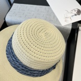 Louis Vuitton New Fashion Gold and Grass Top Hat Sunshade Cap 57CM