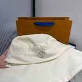 Louis Vuitton New Fashion Versatile Fisherman's Hat Silk Sunshade Hat 57CM