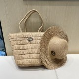 Gucci New Rural Style Su Hat Tote Bag Set Vegetable Basket Bag