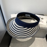 Prada New Fashion Knitted Sunshade Hat Empty Top Sunshade Hat