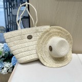 Gucci New Rural Style Su Hat Tote Bag Set Vegetable Basket Bag