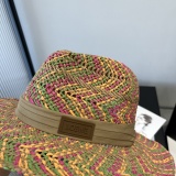 Loewe New Fashion Lafite Grass Top Hat Lightweight Sunshade Hat 57CM