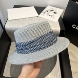Louis Vuitton New Fashion Gold and Grass Top Hat Sunshade Cap 57CM