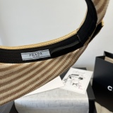 Prada New Fashion Knitted Sunshade Hat Empty Top Sunshade Hat