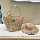 Gucci New Rural Style Su Hat Tote Bag Set Vegetable Basket Bag