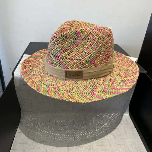 Loewe New Fashion Lafite Grass Top Hat Lightweight Sunshade Hat 57CM