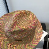 Loewe New Fashion Lafite Grass Top Hat Lightweight Sunshade Hat 57CM