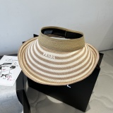 Prada New Fashion Knitted Sunshade Hat Empty Top Sunshade Hat