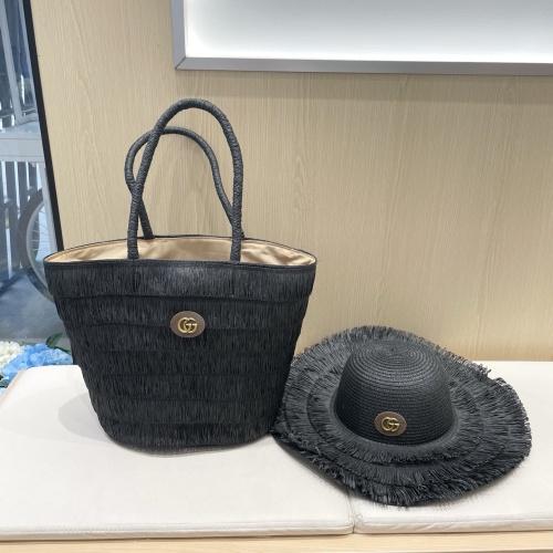 Gucci New Rural Style Su Hat Tote Bag Set Vegetable Basket Bag