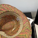 Loewe New Fashion Lafite Grass Top Hat Lightweight Sunshade Hat 57CM