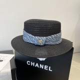 Louis Vuitton New Fashion Gold and Grass Top Hat Sunshade Cap 57CM