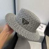 Prada New Fashion Flat Top Hat 57CM