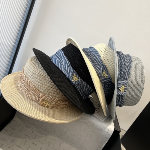 Louis Vuitton New Fashion Gold and Grass Top Hat Sunshade Cap 57CM