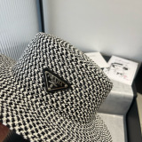 Prada New Fashion Flat Top Hat 57CM