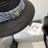 Louis Vuitton New Fashion Gold and Grass Top Hat Sunshade Cap 57CM