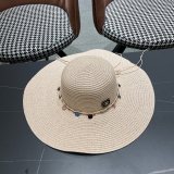 Chanel New Elegant Vacation Woven Large Brimmed Straw Hat