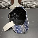 Gucci Retro GG Duck Tongue Hat Couple Horseneck Button Baseball Hat