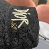 Dior Fashion 3D Embroidered Logo Bee Fisherman Hat