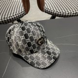 Gucci Retro GG Duck Tongue Hat Couple Horseneck Button Baseball Hat