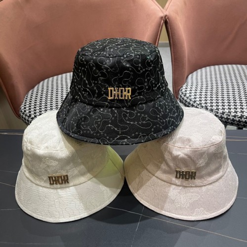 Dior New Fashionable and Elegant Embroidered Fisherman's Hat