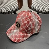 Gucci Retro GG Duck Tongue Hat Couple Horseneck Button Baseball Hat