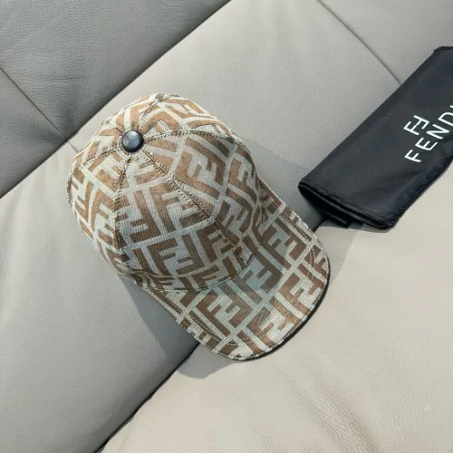 Fendi New Classic Double F Jacquard Baseball Hat Couple's Versatile Duck Tongue Hat