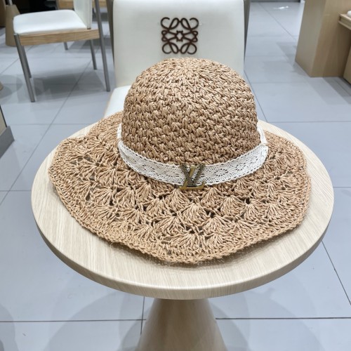 Louis Vuitton Fashion Summer Vacation Style Straw Hat