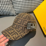 Fendi New Retro Double F Jacquard Versatile Baseball Hat