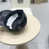 Louis Vuitton Embroidered Logo Chessboard Baseball Hat Versatile Duck Tongue Hat