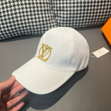 Louis Vuitton New Classic Couple Gold Embroidered Logo Versatile Baseball Hat