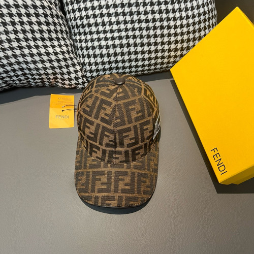 Fendi New Retro Double F Jacquard Versatile Baseball Hat