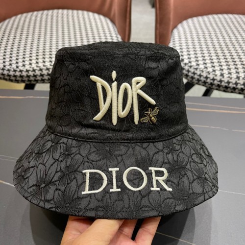 Dior Fashion 3D Embroidered Logo Bee Fisherman Hat