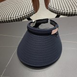 Moncler Fashion Empty Top Straw Hat Sunshade Hat Sunscreen Straw Hat