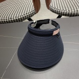Moncler Fashion Empty Top Straw Hat Sunshade Hat Sunscreen Straw Hat