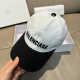 Balenciaga New Fashion Versatile Embroidered Logo Contrast Baseball Hat