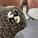 Chanel New Retro Versatile Leopard Pattern Basin Hat Fisherman's Hat