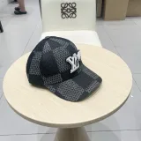 Louis Vuitton Embroidered Logo Chessboard Baseball Hat Versatile Duck Tongue Hat