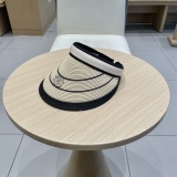 Chanel New Empty Top Hat Women's Color blocked Hair Hoop Hat