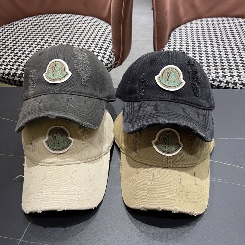 Moncler New High Street Hole Baseball Hat Versatile Duck Tongue Hat