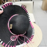 Gucci New Foldable Large Brimmed Straw Hat Beach Hat Sunshade Hat