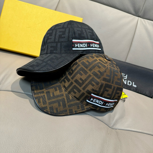 Fendi New Retro Double F Jacquard Versatile Baseball Hat