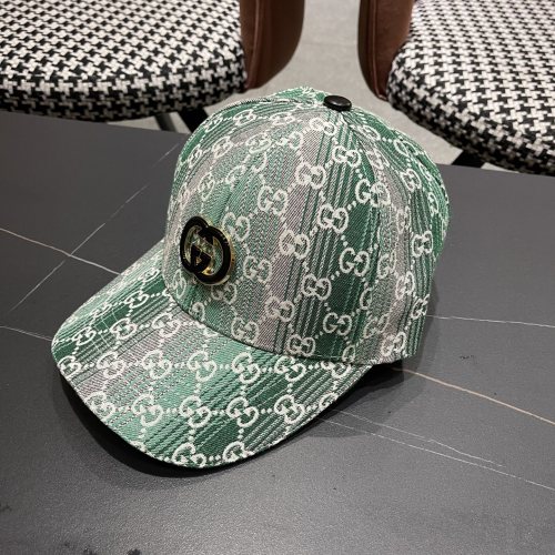 Gucci Retro GG Duck Tongue Hat Couple Horseneck Button Baseball Hat