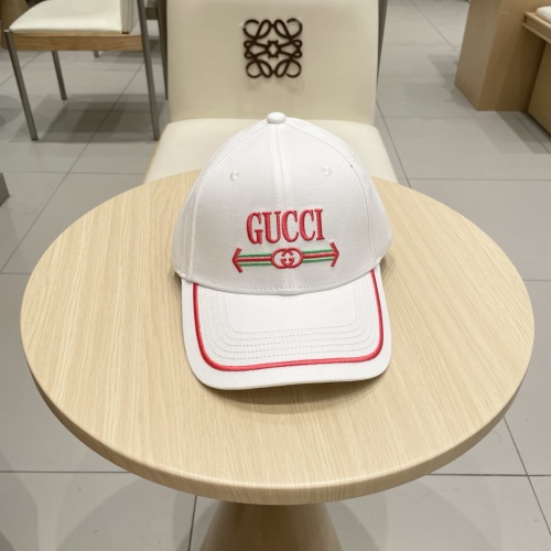 Gucci Classic Embroidered Logo Baseball Hat Couple Versatile Duck Tongue Hat