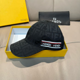 Fendi New Retro Double F Jacquard Versatile Baseball Hat