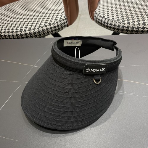 Moncler Fashion Empty Top Straw Hat Sunshade Hat Sunscreen Straw Hat