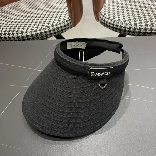 Moncler Fashion Empty Top Straw Hat Sunshade Hat Sunscreen Straw Hat