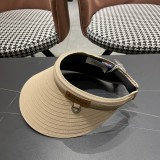 Moncler Fashion Empty Top Straw Hat Sunshade Hat Sunscreen Straw Hat