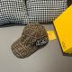 Fendi New Retro Double F Jacquard Versatile Baseball Hat