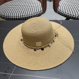 Chanel New Elegant Vacation Woven Large Brimmed Straw Hat