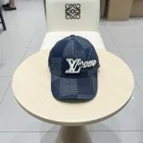 Louis Vuitton Embroidered Logo Chessboard Baseball Hat Versatile Duck Tongue Hat
